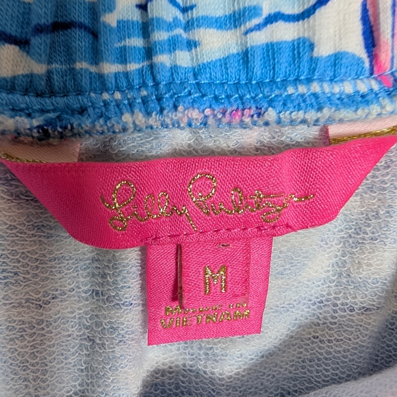 Lilly Pulitzer Jace Romper Zanzibar Blue Sailboats Medium Strapless Pink - Picture 7 of 12